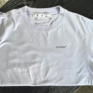 Off-White White Short Sleeve Tee Minimalist Design